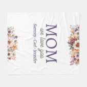Couverture Polaire On T'Aime Maman (Devant (Horizontal))
