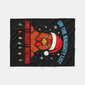 Couverture Polaire On The Naughty List And I Regret Nothing Chicken C (Devant (Horizontal))