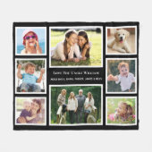 Couverture Polaire Oncle Love You Photo Collage (Devant (Horizontal))