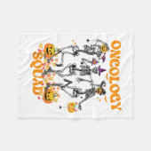 Couverture Polaire Oncology Squad Skeleton Citrouille Fall Leçons Éff (Devant (Horizontal))