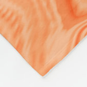 Couverture Polaire Ondes dans les tons orange, cylindre marron incurv (Coin)