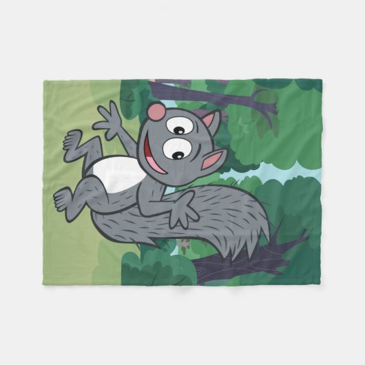 Couverture Polaire Ondulation grise d'écureuil de Rick | de garde (Devant (Horizontal))