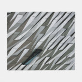 Couverture Polaire onduler des formes abstraites sur une façade de bâ (Devant (Horizontal))