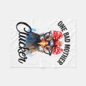 Couverture Polaire One Bad Mother Clucker Funny Chicken (Devant (Horizontal))