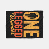 Couverture Polaire One Legged Wonder Funny Leg Amputee Prosthetic Han (Devant (Horizontal))