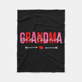Couverture Polaire One Loved Grandma Valentines Day Family Matching  (Devant)