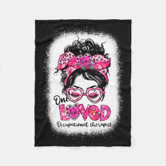Couverture Polaire One Loved Occupational Therast Messy Bun Valenti  (Devant)