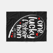 Couverture Polaire One Lucky Fisher Man 2026 Heart Valentine Matching (Devant (Horizontal))