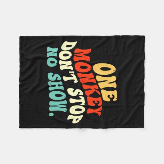 Couverture Polaire One Monkey Dont Stop No Show  (Devant (Horizontal))