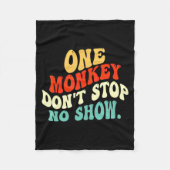Couverture Polaire One Monkey Dont Stop No Show  (Devant)