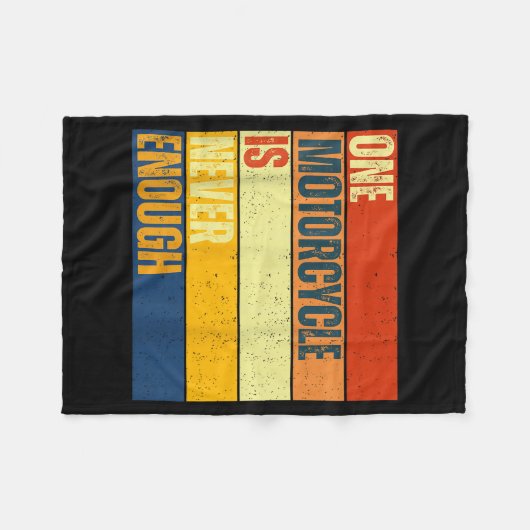 Couverture Polaire One Motorcycle Is Never Enough (Devant (Horizontal))