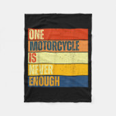 Couverture Polaire One Motorcycle Is Never Enough  (Devant)