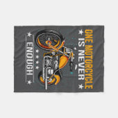 Couverture Polaire One Motorcycle Is Never Enough - Funny Biker Quote (Devant (Horizontal))