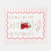 Couverture Polaire One Silly Goose 1st Birthday Milestone Sign  (Devant (Horizontal))