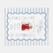 Couverture Polaire One Silly Goose 1st Birthday Milestone Sign  (Devant (Horizontal))