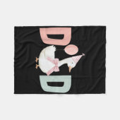 Couverture Polaire One Silly Goose Dad 1st First Birthday Family Matc (Devant (Horizontal))