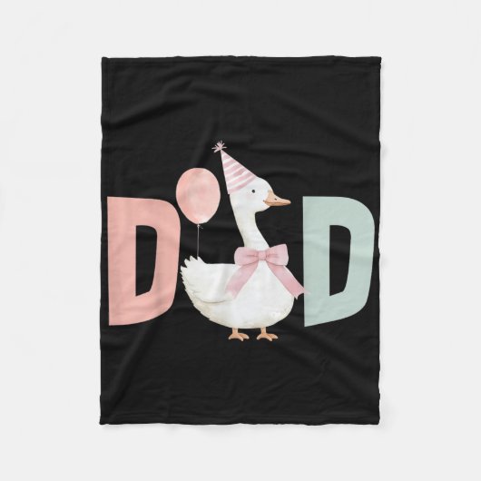Couverture Polaire One Silly Goose Dad 1st First Birthday Family Matc (Devant)