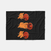 Couverture Polaire One Two Three Cute Kittens Pumpkin Halloween Soky  (Devant (Horizontal))