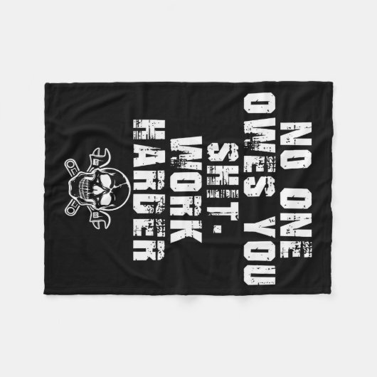 Couverture Polaire (only Back) Owes You Work Harder  (Devant (Horizontal))