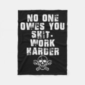 Couverture Polaire (only Back) Owes You Work Harder  (Devant)