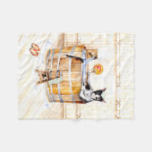 Couverture Polaire Onsen Kitty NE PERTURBE PAS (Devant (Horizontal))