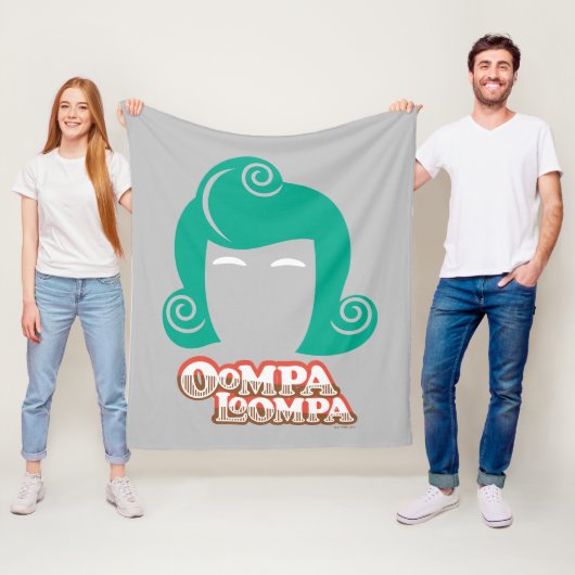 Couverture Polaire Oompa Loompa Graphique de cheveux (En situation)