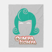 Couverture Polaire Oompa Loompa Graphique de cheveux (Devant)