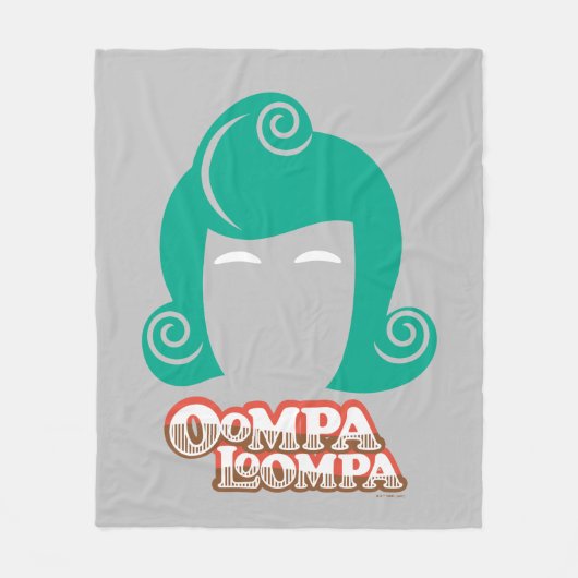 Couverture Polaire Oompa Loompa Graphique de cheveux (Devant)