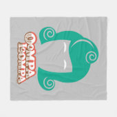 Couverture Polaire Oompa Loompa Graphique de cheveux (Devant (Horizontal))