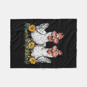 Couverture Polaire Oops I Got Another Chicken, Funny Farm Animal (Devant (Horizontal))