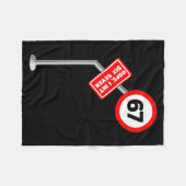 Couverture Polaire Oops I Hit 6 7 Six Seven Funny 67 Speed Limit Sign (Devant (Horizontal))