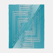 Couverture Polaire Opal Turquoise blanc (Devant)