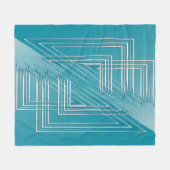 Couverture Polaire Opal Turquoise blanc (Devant (Horizontal))