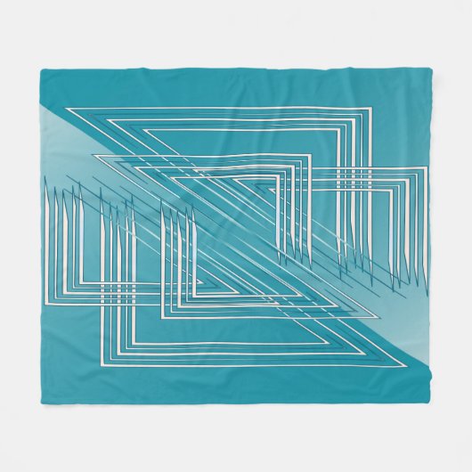 Couverture Polaire Opal Turquoise blanc (Devant (Horizontal))