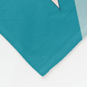 Couverture Polaire Opal Turquoise blanc (Coin)