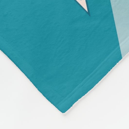 Couverture Polaire Opal Turquoise blanc (Coin)