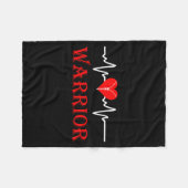 Couverture Polaire Open Heart Surgery Recovery Survivor Heart Warrior (Devant (Horizontal))