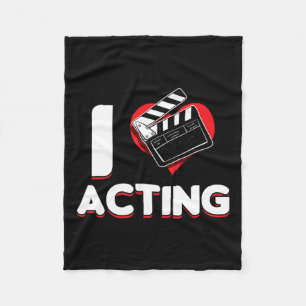 Couverture Polaire Opera Broadway Stage Acteur Théâtre Actrice I Love