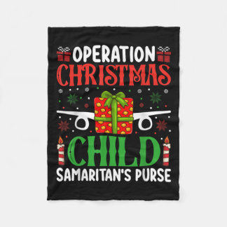Couverture Polaire Operation Christmas Child Samaritan's Purse Chirst
