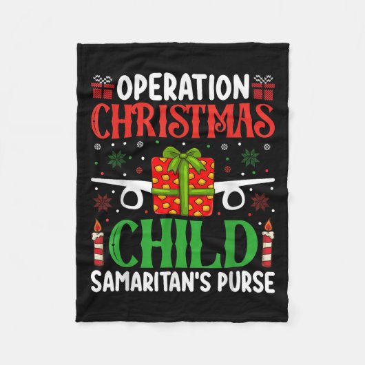 Couverture Polaire Operation Christmas Child Samaritan's Purse Chirst (Devant)