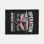Couverture Polaire Opération Jet Stealth B-2 Midnight Hammer Minuit (Devant (Horizontal))
