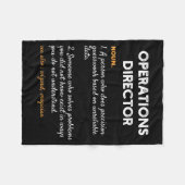 Couverture Polaire Operations Director Profession Funny Dictionary De (Devant (Horizontal))