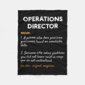 Couverture Polaire Operations Director Profession Funny Dictionary De (Devant)
