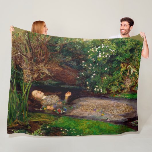 Couverture Polaire Ophelia, John Everett Millais (En situation)
