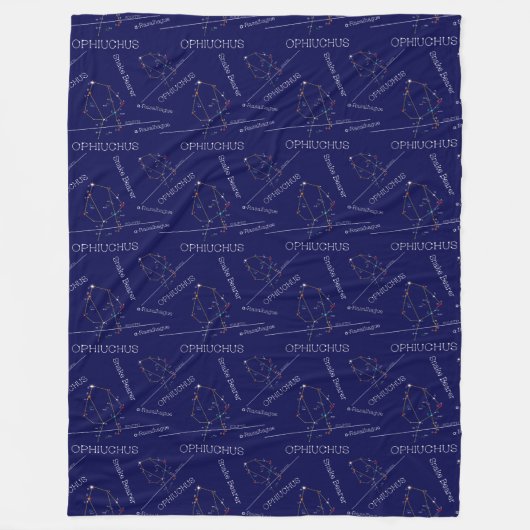 Couverture Polaire Ophiuchus de constellation zodiaque (Devant)