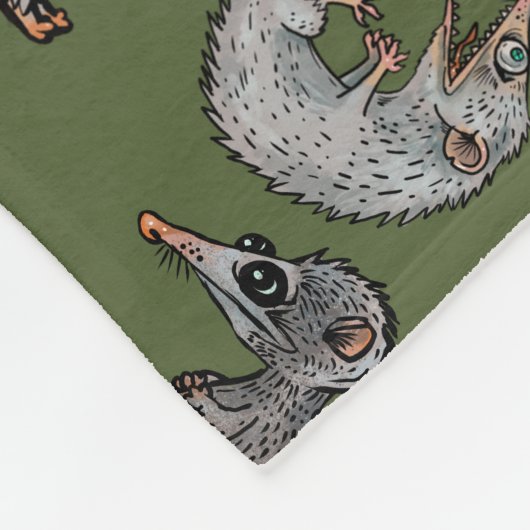 Couverture Polaire opossum idiot (Coin)