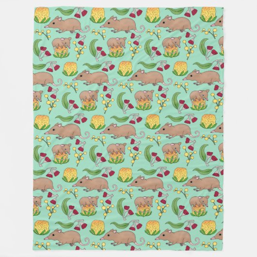 Couverture Polaire Opossum miel (Devant)