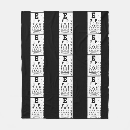 Couverture Polaire Optométriste du diagramme des yeux (Devant)