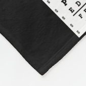 Couverture Polaire Optométriste du diagramme des yeux (Coin)