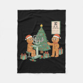 Couverture Polaire Optometry Gingerbread Christmas Optician Sight Squ (Devant)